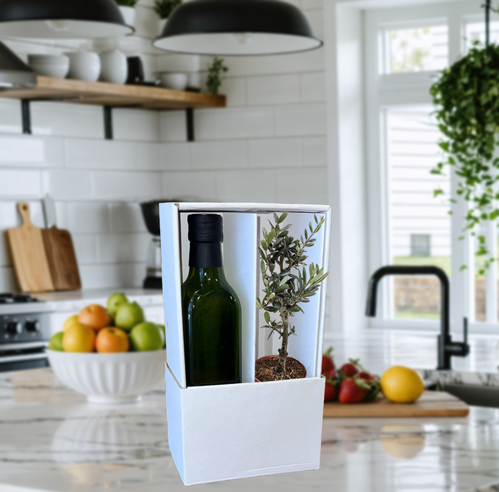 “Olive You More” Olive Tree & Premium Olive Oil Gift Bundle