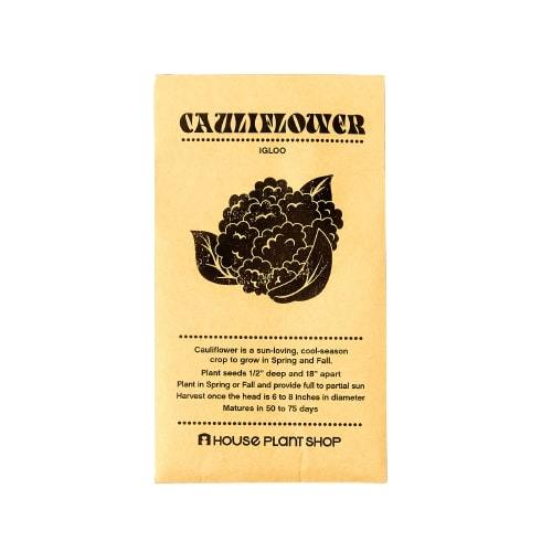 Cauliflower 'Igloo' Seed Packet